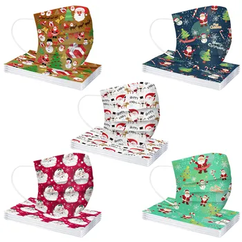 50 PCS Mix Adult Face Mask Disposable Facemask Christmas Printed Dust Proof Cute Cartoon 3Ply Ear Loop Mouth Cover Maschere
50 PCS Mix Adult Face Mask Disposable Facemask Christmas Printed Dust Proof Cute Cartoon 3Ply Ear Loop Mouth Cover Maschere