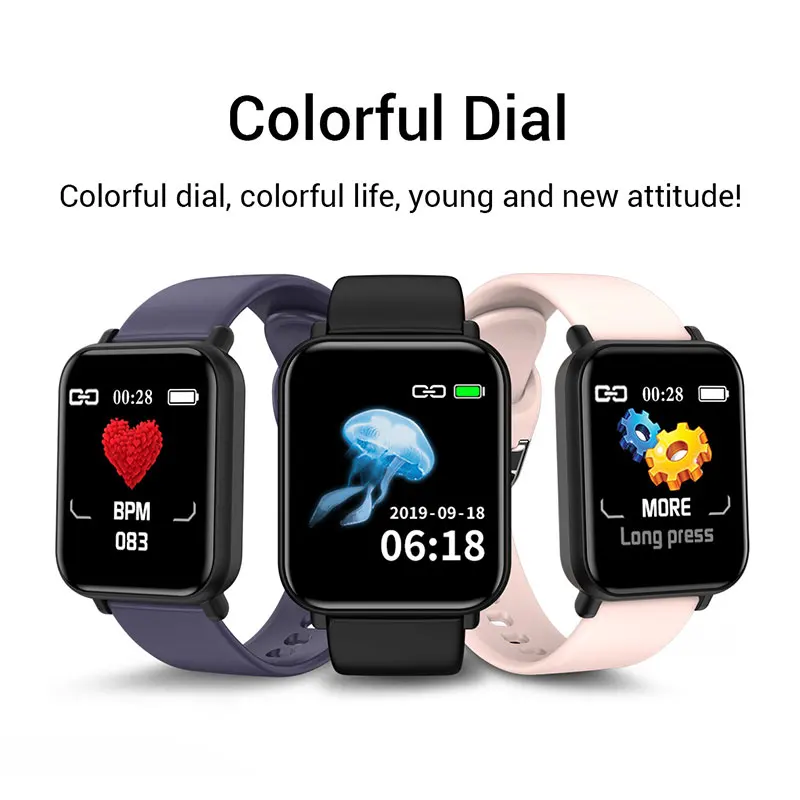 VTIN Smart Bluetooth Watch IP68 Waterproof Heart Rate Tracker Fitness Bracelet Colorful Screen Blood Pressure Wristband
VTIN Smart Bluetooth Watch IP68 Waterproof Heart Rate Tracker Fitness Bracelet Colorful Screen Blood Pressure Wristband