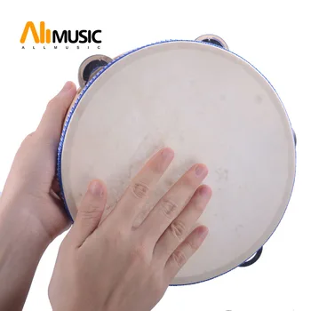 8"Hand Held Tambourine Drum Bell Birch Metal Jingles Percussion Musical Educational Toy Instrument for KTV Party Kids Games 1pcs
8"Hand Held Tambourine Drum Bell Birch Metal Jingles Percussion Musical Educational Toy Instrument for KTV Party Kids Games 1pcs