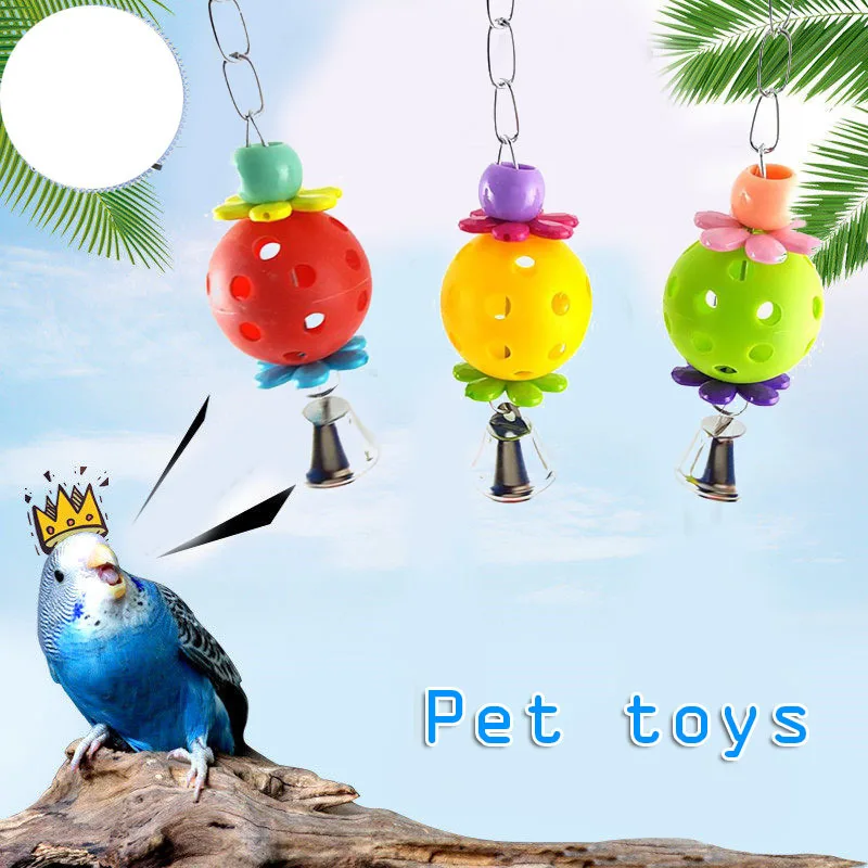 1pc 3 Colors Pet Parrot Toy Egg Bell Ball Hanging Petal Beads Parrot Toy Ball Pet Supplies Home Decroation Bird Supplies Sale
1pc 3 Colors Pet Parrot Toy Egg Bell Ball Hanging Petal Beads Parrot Toy Ball Pet Supplies Home Decroation Bird Supplies Sale
