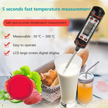 Electronic Meat Thermometer Digital Food Probe Bbq Thermometers Kitchen Cooking Tools Barbecue Baking Pastry Thermometer
Electronic Meat Thermometer Digital Food Probe Bbq Thermometers Kitchen Cooking Tools Barbecue Baking Pastry Thermometer