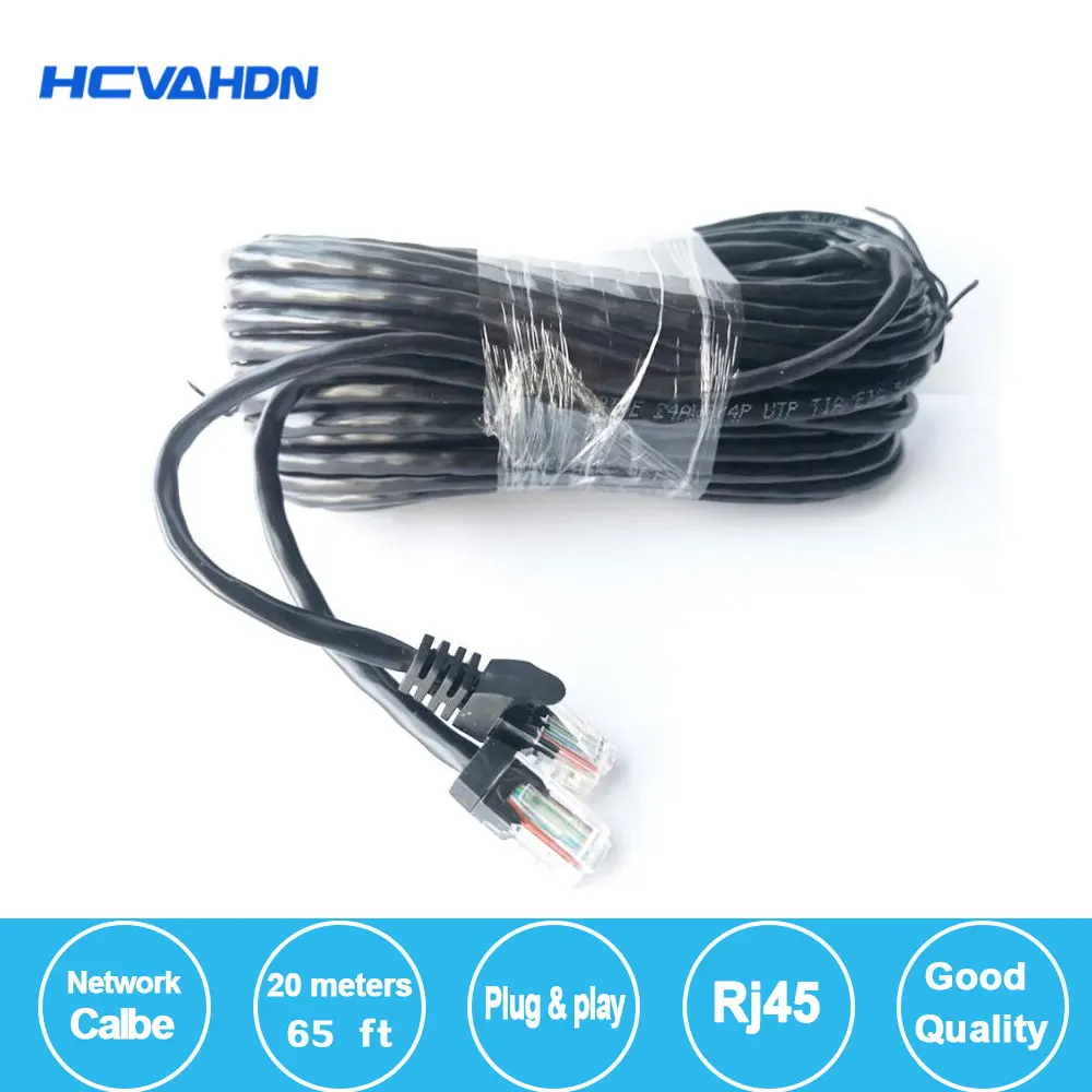 HCVAHDN 20M 65ft cat5 Ethernet Network Cable RJ45 Patch Outdoor Waterproof LAN Cable Wires For CCTV POE IP Camera System
HCVAHDN 20M 65ft cat5 Ethernet Network Cable RJ45 Patch Outdoor Waterproof LAN Cable Wires For CCTV POE IP Camera System