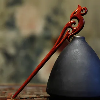 Hollow Out Veins Of Phoenix Hairpin Woman Disc Hair Classical Leaflet Red Sandalwood Hair Decorative Wood Hairpin Hair Chai
Hollow Out Veins Of Phoenix Hairpin Woman Disc Hair Classical Leaflet Red Sandalwood Hair Decorative Wood Hairpin Hair Chai