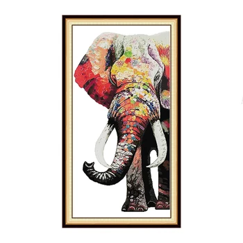 Elephant Patterns Cross stitch kits DIY Embroidery Thread Sets 14CT Printed Canvas 11CT Counted Fabric Needlework Crafts
Elephant Patterns Cross stitch kits DIY Embroidery Thread Sets 14CT Printed Canvas 11CT Counted Fabric Needlework Crafts