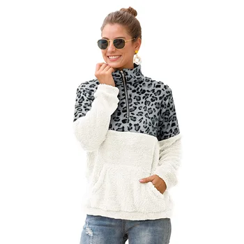Fluffy Oversized Hoodie Leopard Patchwork Zip Fleece Casual Plus Size Sweatshirt Women Pullover Overcoat Hoody Ladies
Fluffy Oversized Hoodie Leopard Patchwork Zip Fleece Casual Plus Size Sweatshirt Women Pullover Overcoat Hoody Ladies