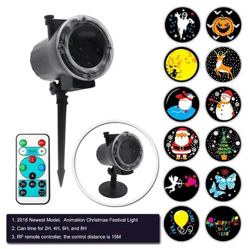 Animated Projector Lamp Waterproof 4LED Stage Light Film Projector Lighting Lamp with Remote Control 12 Pattern Slides for Party
Animated Projector Lamp Waterproof 4LED Stage Light Film Projector Lighting Lamp with Remote Control 12 Pattern Slides for Party