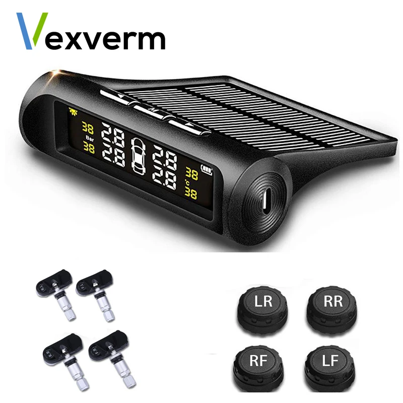 Smart Solar TPMS Car Tire Pressure Alarm Monitor System Internal External LCD Display Auto Security Alarm Systems Tyre Pressure
Smart Solar TPMS Car Tire Pressure Alarm Monitor System Internal External LCD Display Auto Security Alarm Systems Tyre Pressure