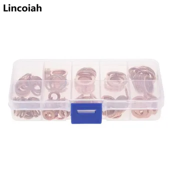 200Pcs copper Washer Gasket Nut and Bolt Set Flat Ring Seal Assortment Kit with Box M5/M6/M8/M10/M12/M14 for Sump Plugs #722
200Pcs copper Washer Gasket Nut and Bolt Set Flat Ring Seal Assortment Kit with Box M5/M6/M8/M10/M12/M14 for Sump Plugs #722