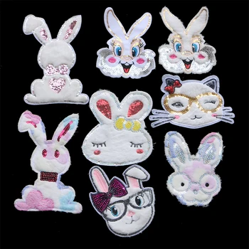 Cartoon Color Flannel Patch Rabbit Sequins Icon Embroidered Applique Patches For Kawaii Clothes DIY Iron on Badges on a Backpack
Cartoon Color Flannel Patch Rabbit Sequins Icon Embroidered Applique Patches For Kawaii Clothes DIY Iron on Badges on a Backpack