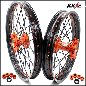 KKE 21 & 18 Enduro Wheel Set Motorcycle For KTM EXC EXC-F EXC-W 125 200 250 300 350 400 450 2003-2020 Black Spoke 
KKE 21 & 18 Enduro Wheel Set Motorcycle For KTM EXC EXC-F EXC-W 125 200 250 300 350 400 450 2003-2020 Black Spoke