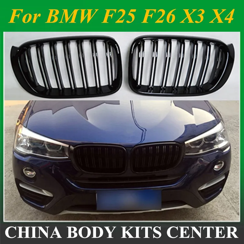 For BMW F25 F26 X3 X4 2014 2015 2016 2017 Bumper Gloss Black M Color 2 Line Slat Kidney Grill Front Bumper Racing Grill
For BMW F25 F26 X3 X4 2014 2015 2016 2017 Bumper Gloss Black M Color 2 Line Slat Kidney Grill Front Bumper Racing Grill