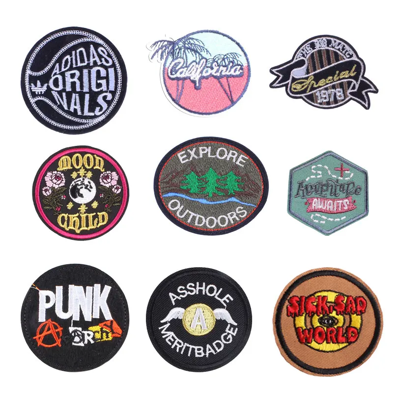 Round Letter Badge Patches for Clothing Iron on Embroider Sewing Applique Cute Fabric DIY Apparel Patch Accessories Decoration
Round Letter Badge Patches for Clothing Iron on Embroider Sewing Applique Cute Fabric DIY Apparel Patch Accessories Decoration
