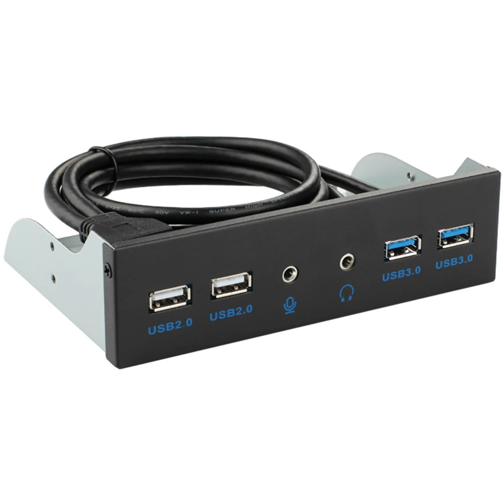 USB 3.0 USB 2.0 3.5mm Audio Front Panel USB3.0 Hub Splitter Internal Combo Bracket Adapter for Desktop 3.5 Inch Floppy Bay
USB 3.0 USB 2.0 3.5mm Audio Front Panel USB3.0 Hub Splitter Internal Combo Bracket Adapter for Desktop 3.5 Inch Floppy Bay