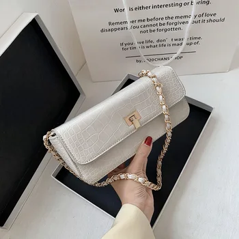Youth Ladies Simple Versatile Bag Fashion Alligator Print Crossbody Bag for Lady Leather Long Purse Chain Handbags 
Youth Ladies Simple Versatile Bag Fashion Alligator Print Crossbody Bag for Lady Leather Long Purse Chain Handbags