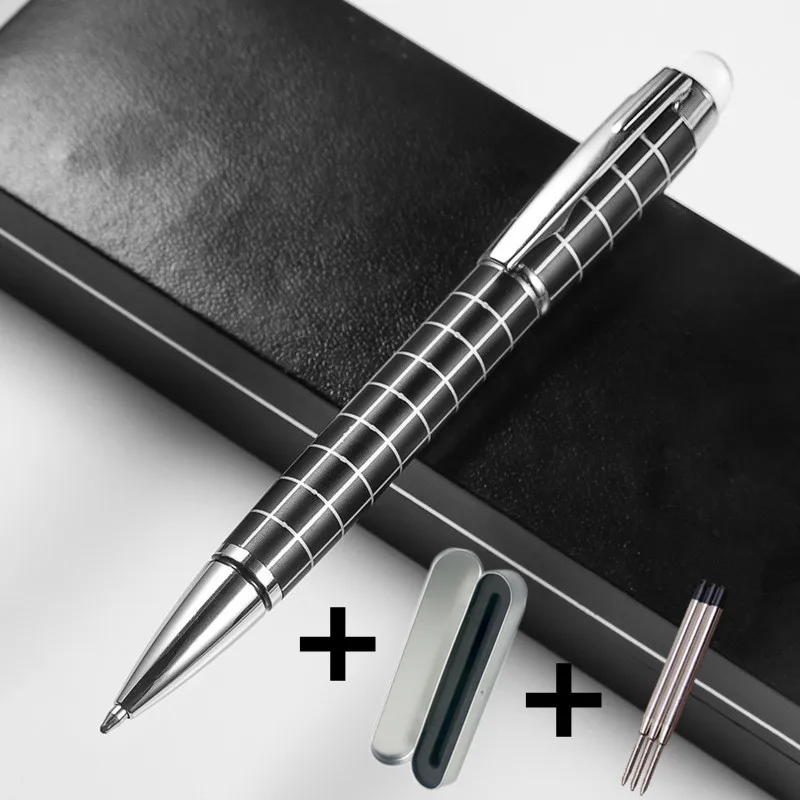 1 Metallic Ballpoint Pen + 3 Refills Gift Box Classical Metal Elegant Check Signature Roller Ball Men lattice Office Business
1 Metallic Ballpoint Pen + 3 Refills Gift Box Classical Metal Elegant Check Signature Roller Ball Men lattice Office Business