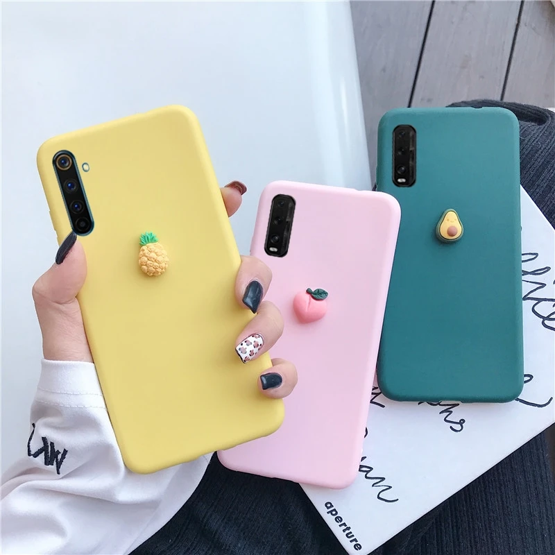 Чехол-накладка для oppo realme 8 7 6 c3 5 5i 6i pro find x2 lite 7i c21 силикон ТПУ ярких цветов |