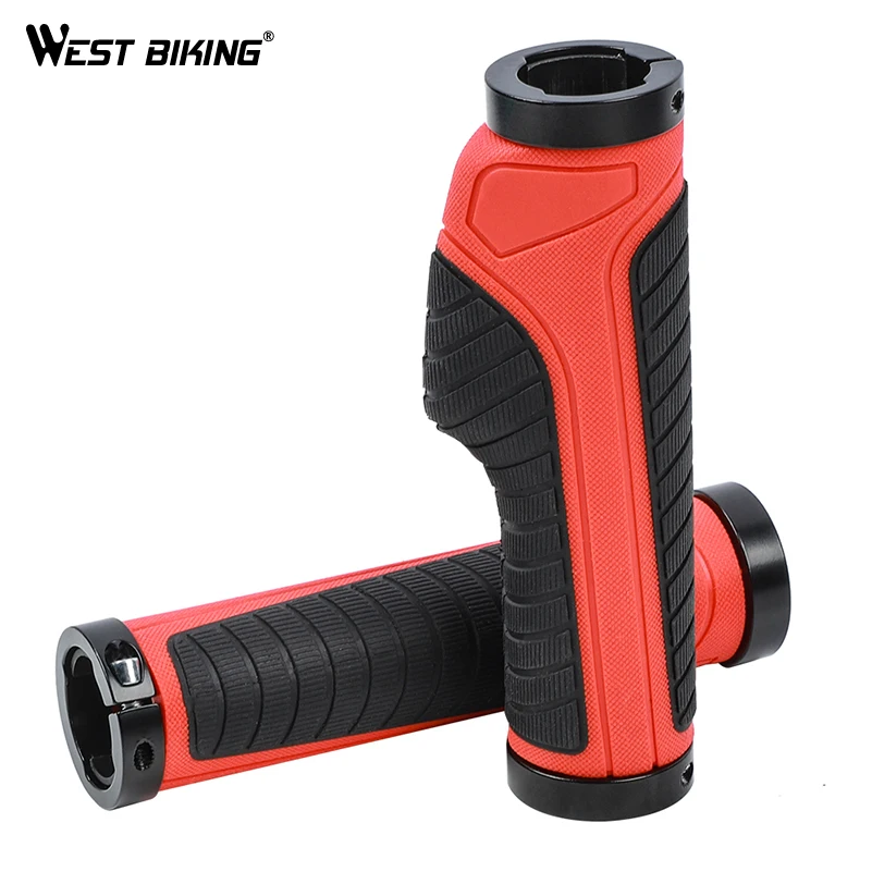 WEST BIKING MTB Bicycle Handlebar Rubber Grips Ergonomic Bike Accessories Ring Lockable Non-slip Shock Absorption Bicycle Grips
WEST BIKING MTB Bicycle Handlebar Rubber Grips Ergonomic Bike Accessories Ring Lockable Non-slip Shock Absorption Bicycle Grips