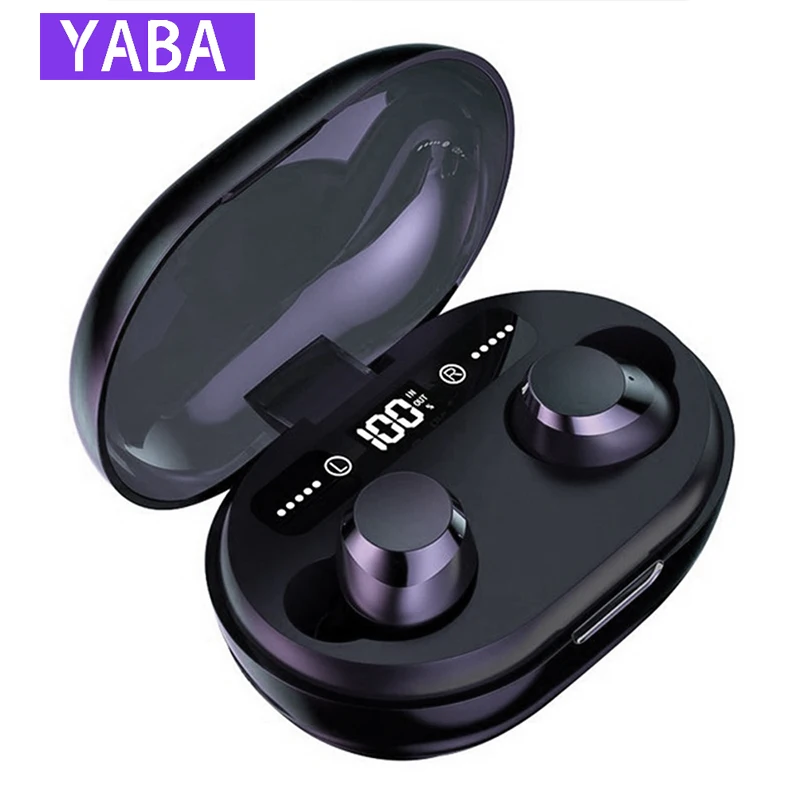 YABA 3000mA 9D Stereo Wireless Bluetooth Earphones LED Display Power Bank Waterproof Headset Bass Mini Earbuds with Dual Mic
YABA 3000mA 9D Stereo Wireless Bluetooth Earphones LED Display Power Bank Waterproof Headset Bass Mini Earbuds with Dual Mic