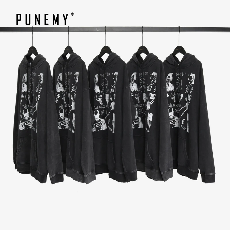 Hip Hop Streetwear Hoodies Men Retro Pattern Print Harajuku Rock Punk Style Washed Vintge Oversize Cotton Pullover Man's Hoodies
Hip Hop Streetwear Hoodies Men Retro Pattern Print Harajuku Rock Punk Style Washed Vintge Oversize Cotton Pullover Man's Hoodies