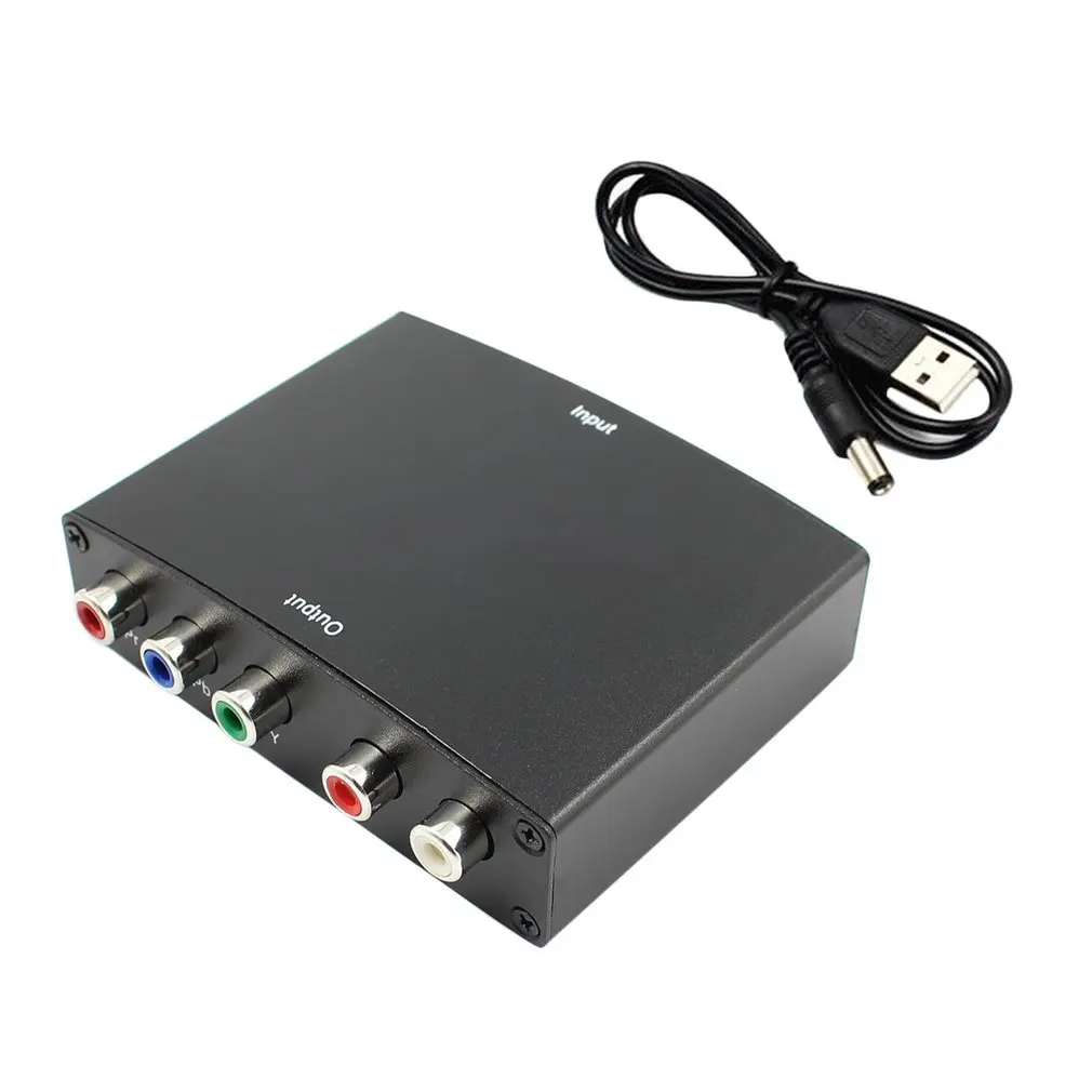 HDMI to 55RCA RGB Component Ypbpr Video +R/L Audio Adapter Converter 2 Channel LPCM HD TV HD Video Converter Plastic and Metal
HDMI to 55RCA RGB Component Ypbpr Video +R/L Audio Adapter Converter 2 Channel LPCM HD TV HD Video Converter Plastic and Metal