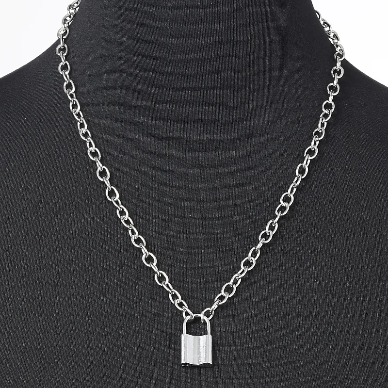 Europe And America Accessories Elegant Cool Geometry Pendant Necklace Simple Lock Versatile Alloy Necklace Women's
Europe And America Accessories Elegant Cool Geometry Pendant Necklace Simple Lock Versatile Alloy Necklace Women's