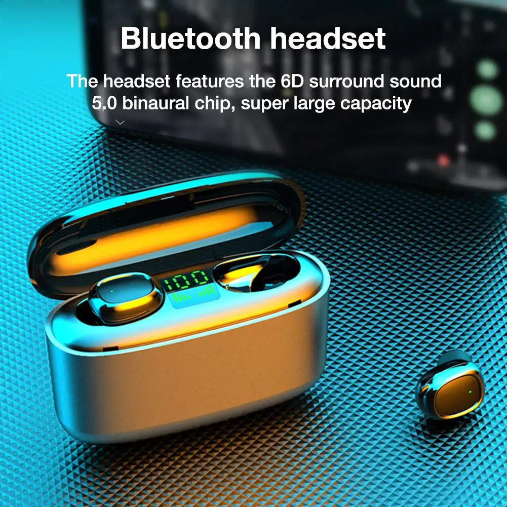 G5S TWS Bluetooth 5.0 Earphones IPX7 Waterproof HiFi Stereo 3500mAh Charging Case Touch Control Business Sports Wireless Earbuds
G5S TWS Bluetooth 5.0 Earphones IPX7 Waterproof HiFi Stereo 3500mAh Charging Case Touch Control Business Sports Wireless Earbuds
