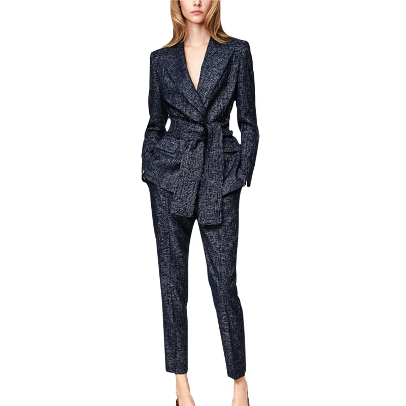 High quality suit suit female new spring fashion professional wear female European and American temperament two-piece suit Set
High quality suit suit female new spring fashion professional wear female European and American temperament two-piece suit Set