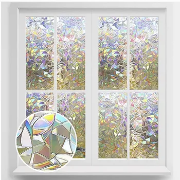 45*100cm Rainbow Window Film Non-adhesive Static 3D Irregular Pattern Colorful Decorative Privacy Sun Protection Glass Sticker
45*100cm Rainbow Window Film Non-adhesive Static 3D Irregular Pattern Colorful Decorative Privacy Sun Protection Glass Sticker