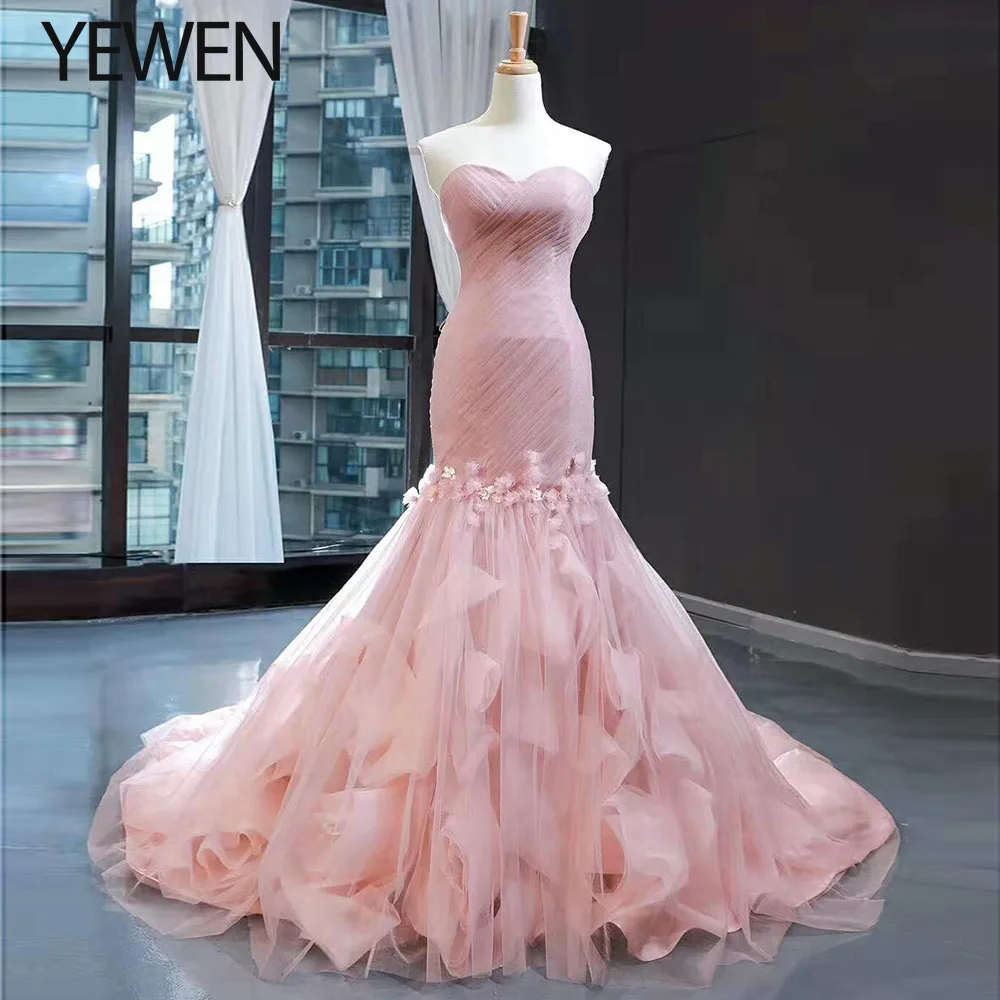 Mermaid Evening Dresses Long Sweetheart Neck Ladies Formal Dress Sexy Sleeveless Chapel Train Robe De Soiree Abendkleider 2020
Mermaid Evening Dresses Long Sweetheart Neck Ladies Formal Dress Sexy Sleeveless Chapel Train Robe De Soiree Abendkleider 2020