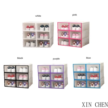 Home storage box Thickened Transparent Drawer Case Plastic Shoe Boxes Stackable Box Shoe Organizer Shoebox storage Shoe rack 
Home storage box Thickened Transparent Drawer Case Plastic Shoe Boxes Stackable Box Shoe Organizer Shoebox storage Shoe rack