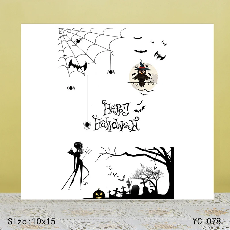 ZhuoAng Happy Halloween Claus Clear Stamps For DIY Scrapbooking/Card Making Decorative Silicon Stamp Crafts
ZhuoAng Happy Halloween Claus Clear Stamps For DIY Scrapbooking/Card Making Decorative Silicon Stamp Crafts
