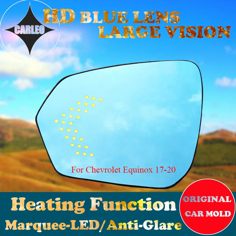 1 Pair Car Side View Mirror Lens for Chevrolet Equinox 17-19 Blue Glass HD Large view With Heating Blind Spot Warn Marquee LED
1 Pair Car Side View Mirror Lens for Chevrolet Equinox 17-19 Blue Glass HD Large view With Heating Blind Spot Warn Marquee LED