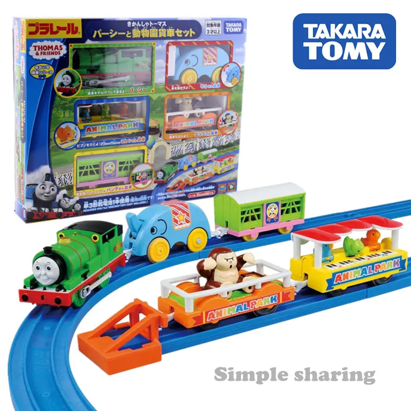 Takara Tomy Plarail Thoma & Friends Percy and Zoo Wagon набор мотора танка железнодорожный поезд
