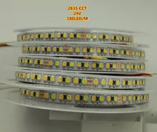 New Led Strip Light 2835 24V 180LED/M CCT Warm White+ White 5M 900 LEDs Pixel Strip Flexible LED Tape Ribbon for Home Decoration
New Led Strip Light 2835 24V 180LED/M CCT Warm White+ White 5M 900 LEDs Pixel Strip Flexible LED Tape Ribbon for Home Decoration