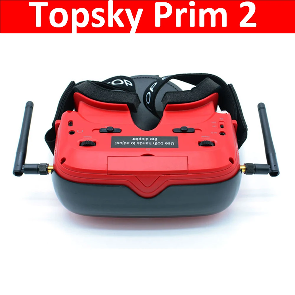 3 Occhiali NTSC Occhiali TOPSKY Prime 1S FPV FOV 86 gradi LCD 4 PAL da 2,4 po