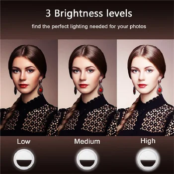 2020 version USB charge LED Selfie Ring Light for Mobile phone Supplementary Lighting Selfie Enhancing Fill Light For Phones
2020 version USB charge LED Selfie Ring Light for Mobile phone Supplementary Lighting Selfie Enhancing Fill Light For Phones
