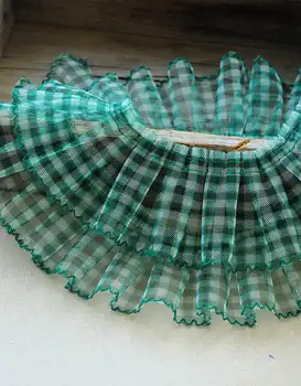 10 yards tulle ruffles with grids, frill trim, pleated mesh trim, tutu dress fabric | Green
10 yards tulle ruffles with grids, frill trim, pleated mesh trim, tutu dress fabric | Green