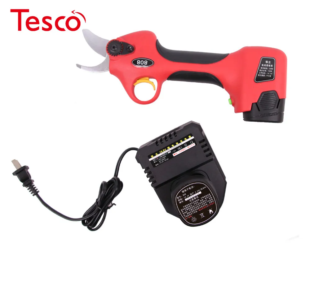 Lithium battery double battery cordless electric pruning shears, shipping garden tools, rated power 150W
Lithium battery double battery cordless electric pruning shears, shipping garden tools, rated power 150W