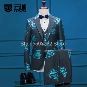 Suit suit men's men's slim dress groom best man wedding dress tide suit three-piece suit
Suit suit men's men's slim dress groom best man wedding dress tide suit three-piece suit