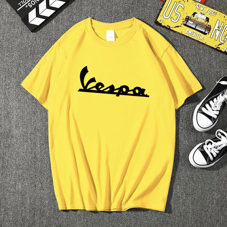Новая летняя футболка Vespa Мужская забавная 2020 хлопок летние футболки с коротким