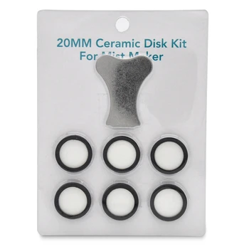 7Pcs Mist Maker Maintenance Kit, Ceramic Disk Ceramic Disk Key Replacement Parts Kits for Fog Machine
7Pcs Mist Maker Maintenance Kit, Ceramic Disk Ceramic Disk Key Replacement Parts Kits for Fog Machine