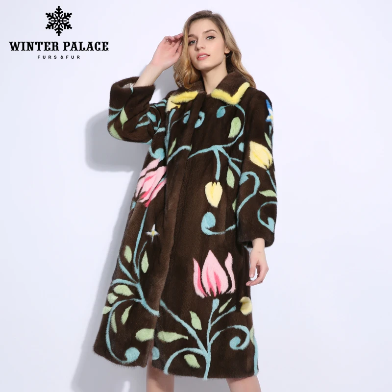 WINTER PALACE 2019 New Winter fashion Mink Fur Coat Print Long Import Crown Level natural mink fur coats
WINTER PALACE 2019 New Winter fashion Mink Fur Coat Print Long Import Crown Level natural mink fur coats