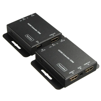 50m HD 1080P HDMI Extender with 2 Ports RJ45 Splitter Adapter IR TX/RX Receiver Transmitter Support Cat5e/Cat6
50m HD 1080P HDMI Extender with 2 Ports RJ45 Splitter Adapter IR TX/RX Receiver Transmitter Support Cat5e/Cat6