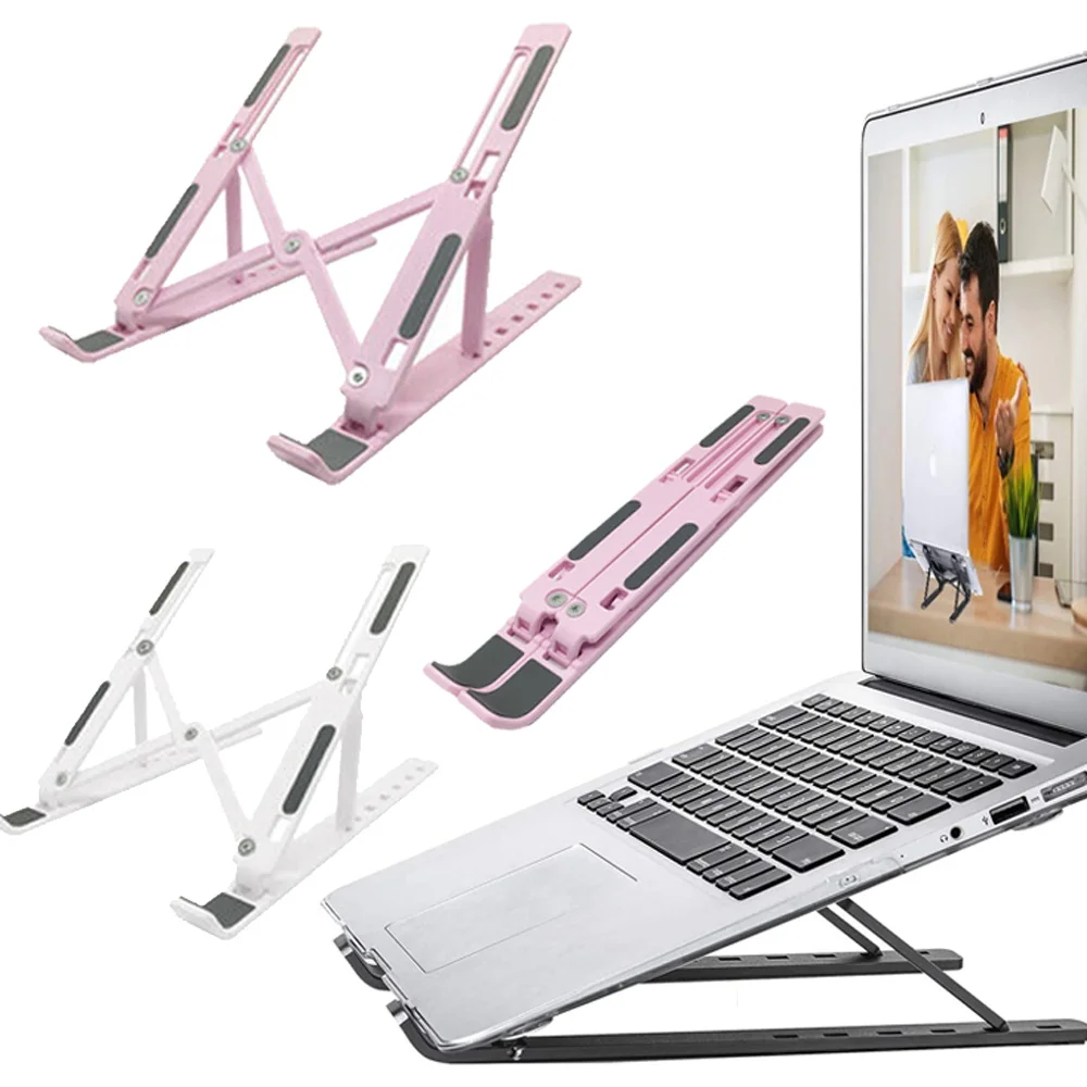 Laptop Stand Foldable Non-slip Adjustable Desktop Laptop Holder Notebook Stands Cooling Bracket Riser for Laptop & Tablet Laptop Stand Foldable Non-slip Adjustable Desktop Laptop Holder Notebook Stands Cooling Bracket Riser for Laptop & Tablet