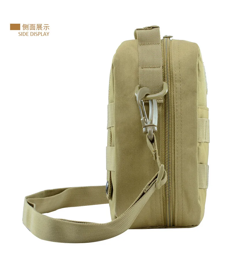 Wojskowa torba biodrowa MOLLE dla mężczyzn - Survival Tactical, apteczka, etui na multitool, latarka, kabura - Wianko - 12