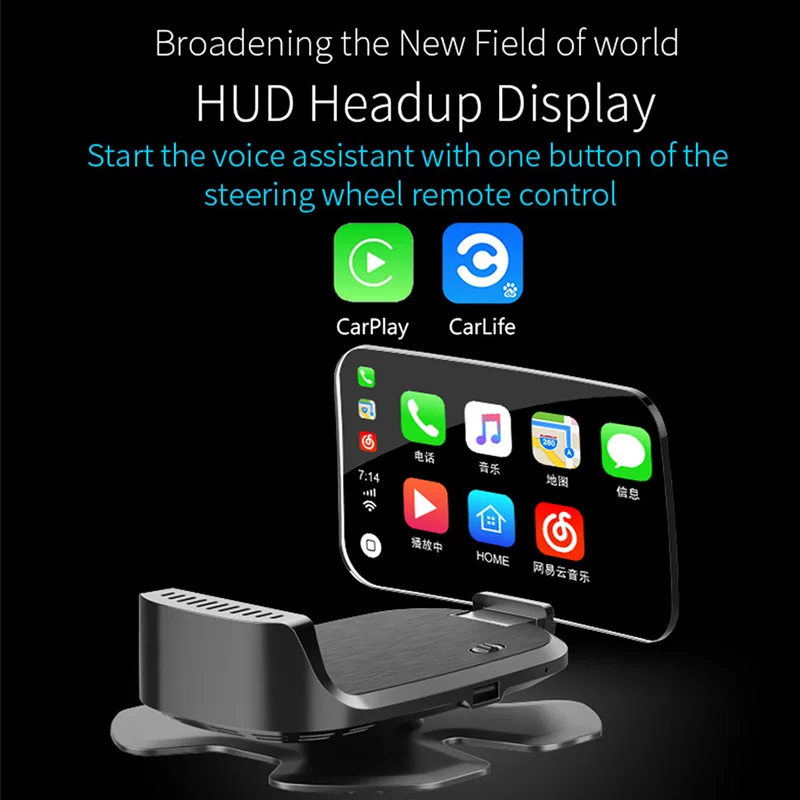 Car Hud Head up Carplay Multimedia Display Support Bluetooth Projuctor Mirror link Android Auto Google Gps Navigation FM OBD
Car Hud Head up Carplay Multimedia Display Support Bluetooth Projuctor Mirror link Android Auto Google Gps Navigation FM OBD