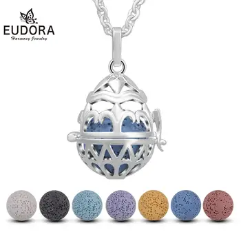 Eudora 18mm cute Egg design Cage Aroma diffuser Pendant Necklace 7 colorful Volcanic lava stone ball harmony bola pendant H219
Eudora 18mm cute Egg design Cage Aroma diffuser Pendant Necklace 7 colorful Volcanic lava stone ball harmony bola pendant H219