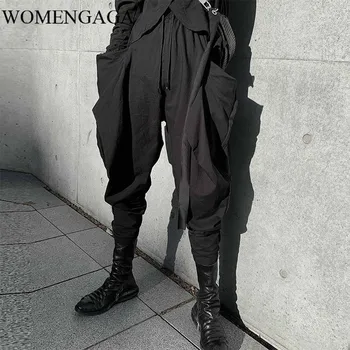 Loose High Waist Pleated Irregular Pants Women Clothes 2020 Spring New Fashion Pocket Elastic Waist Black Harem Pants ZLL5029
Loose High Waist Pleated Irregular Pants Women Clothes 2020 Spring New Fashion Pocket Elastic Waist Black Harem Pants ZLL5029