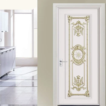European Style Luxury Door Sticker 3D Stereo Golden Geometric Wallpaper PVC Self-Adhesive Waterproof Door Poster Art 3D Stickers
European Style Luxury Door Sticker 3D Stereo Golden Geometric Wallpaper PVC Self-Adhesive Waterproof Door Poster Art 3D Stickers