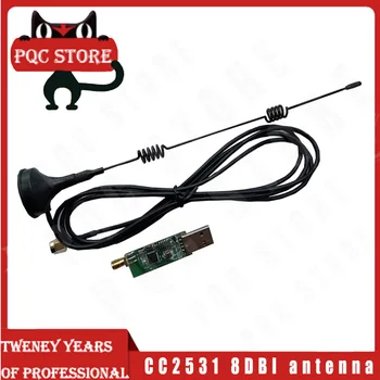 CC2531 CC2540 Sniffer Board Data Packet Protocol Analyzer with 8DBI antenna dongle capture module
CC2531 CC2540 Sniffer Board Data Packet Protocol Analyzer with 8DBI antenna dongle capture module